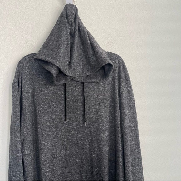 ONIA Heather Lightweight Pullover Rayon / Polyester Hoodie - Picture 2 of 7